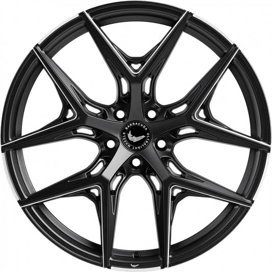 Barracuda Razzer mattblack PureSports gefräst Alufelge 10x20 Zoll ET20 LK 5x112 ML73.1 – Bild 2