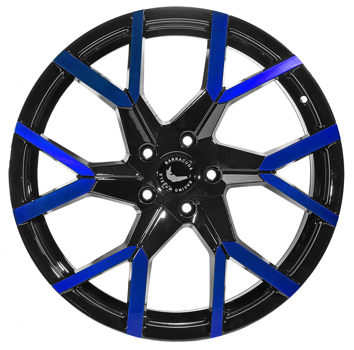 Barracuda Tzunamee EVO black gloss flashblue Alufelge 8x18 Zoll ET38 LK 5x100 ML73.1 – Bild 2