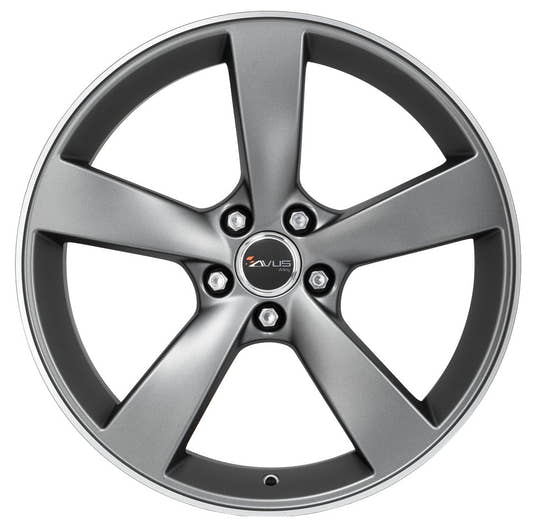 Avus Racing AF10 matt anthracite polished 7.5x17 ET45 - LK5/108 ML73.1
