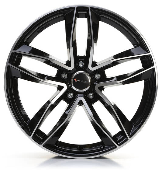 Avus Racing AF16 black polished 8x18 ET35 - LK5/112 ML66.6