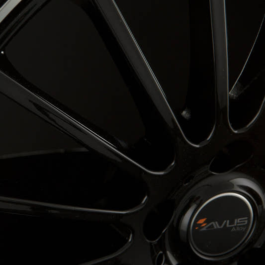Avus Racing AC-M03 black polished lip Alufelge 7x17 Zoll ET38 LK 4x100 ML73.1 – Bild 4