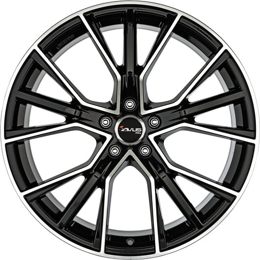 Avus Racing AF18 black polished 8x18 ET35 - LK5/112 ML66.6
