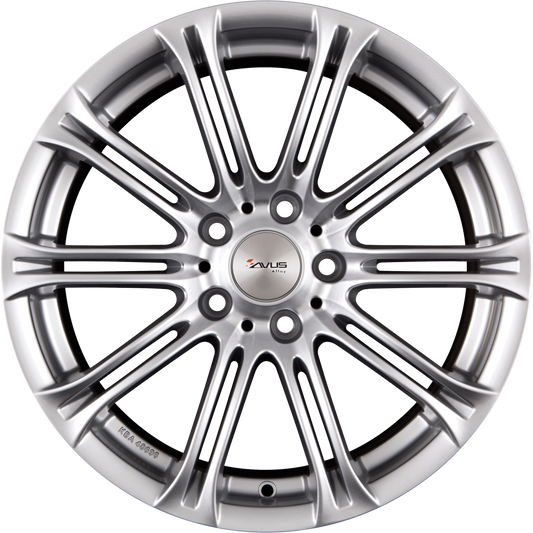 Avus Racing AC-MB1 hyper silver Alufelge 8.5x19 Zoll ET34 LK 5x120 ML72.6 – Bild 2
