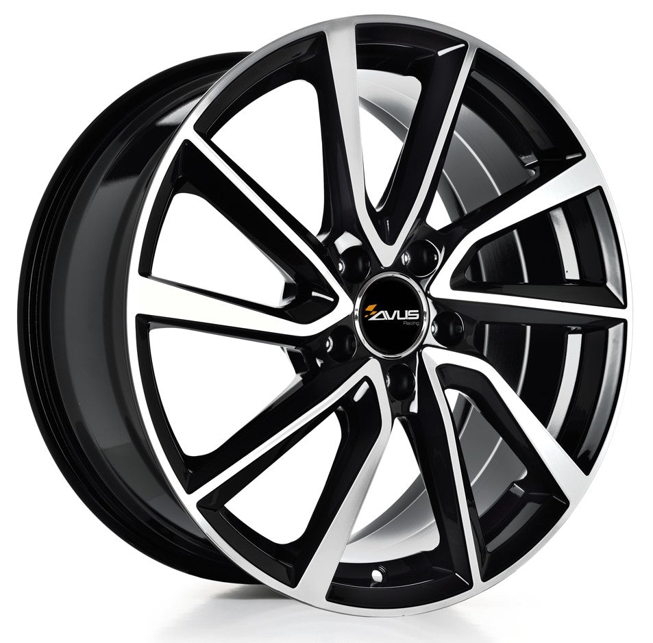 Avus Racing AC-518 black polished 8.5x20 ET35 - LK5/114.3 ML64.1