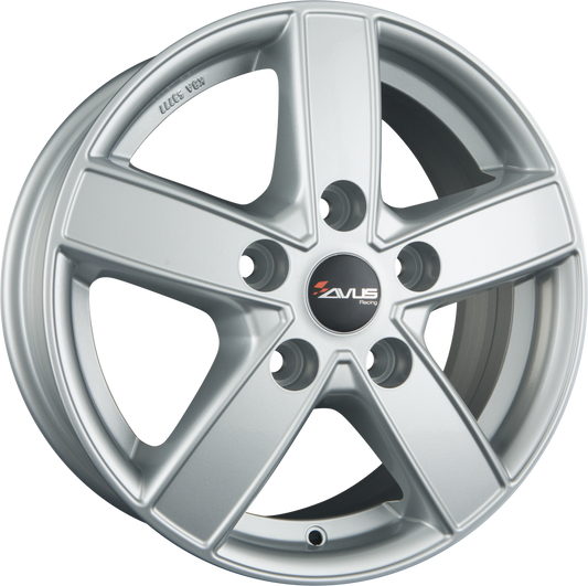 Avus Racing AC-V51 Hyper Silver Alufelge 7x17 Zoll ET45 LK 5x108 ML65.1 – Bild 2