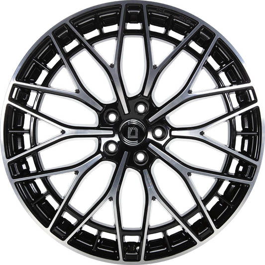 1000 Miglia Aero Power gloss black polished 8x20 ET35 - LK5/112 ML66.5