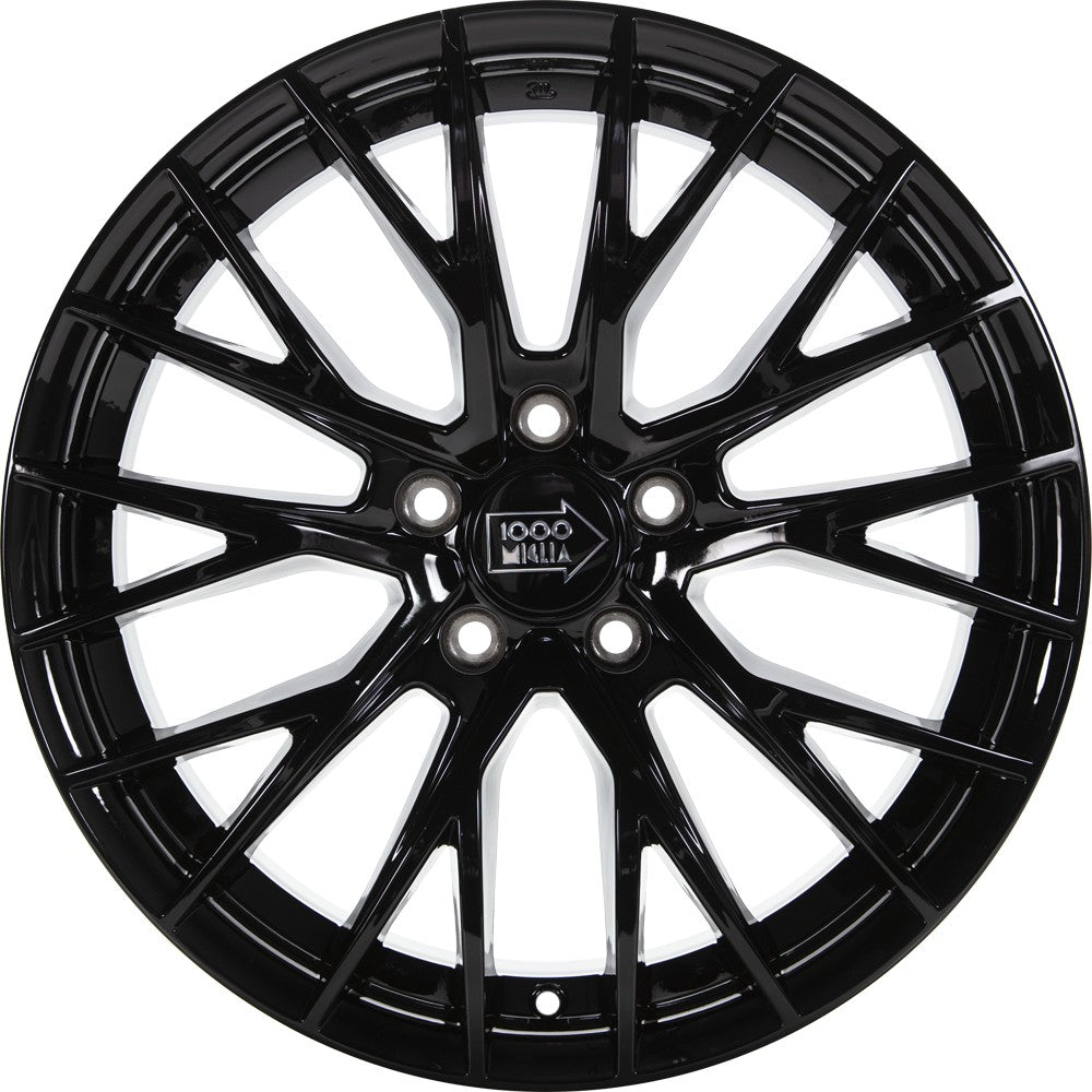 1000 Miglia MM1009 gloss black 7x17 ET45 - LK5/112 ML57.1