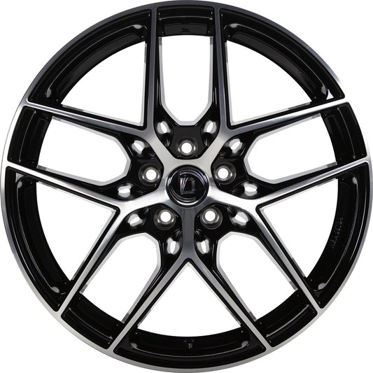 1000 Miglia MM1004 gloss black polished 8x19 ET30 - LK5/112 ML66.5