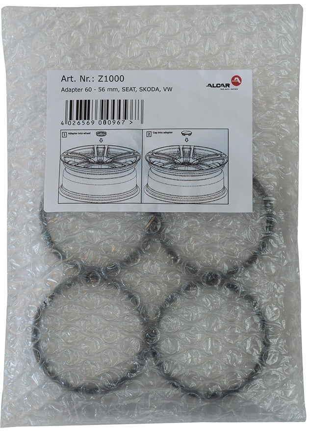 Alcar Nabenkappen-Adapter-Set Z1000