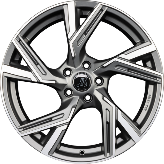 Arcasting Enea matt anthracite polished Alufelge 9x20 Zoll ET25 LK 5x112 ML66.6 – Bild 2