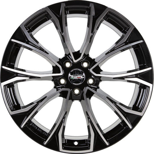 Arcasting Century nero machined 8.5x20 ET43 - LK5/112 ML66.6