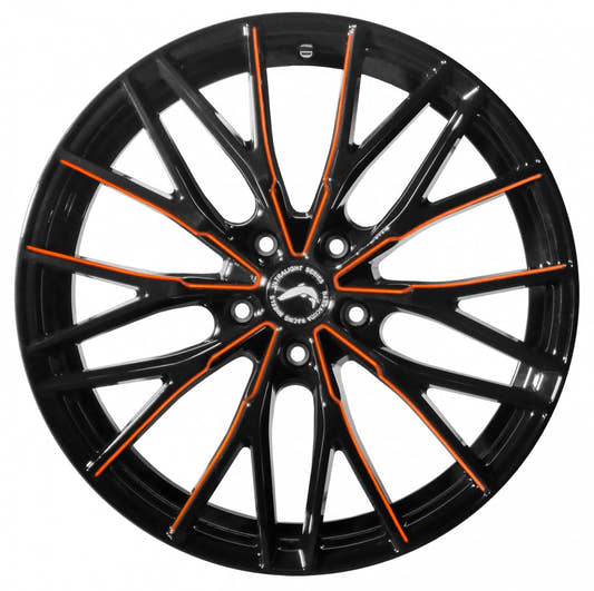 Barracuda Project 3.0 black gloss flashorange Alufelge 8.5x19 Zoll ET23 LK 5x112 ML73.1 – Bild 2