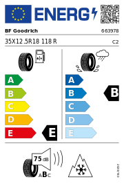 BF Goodrich All-Terrain TA KO2 3PMSF M+S 35/12 R18 118R