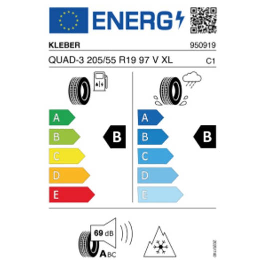 Kleber Quadraxer 3 XL 3PMSF 205/55 R19 97V – Bild 2