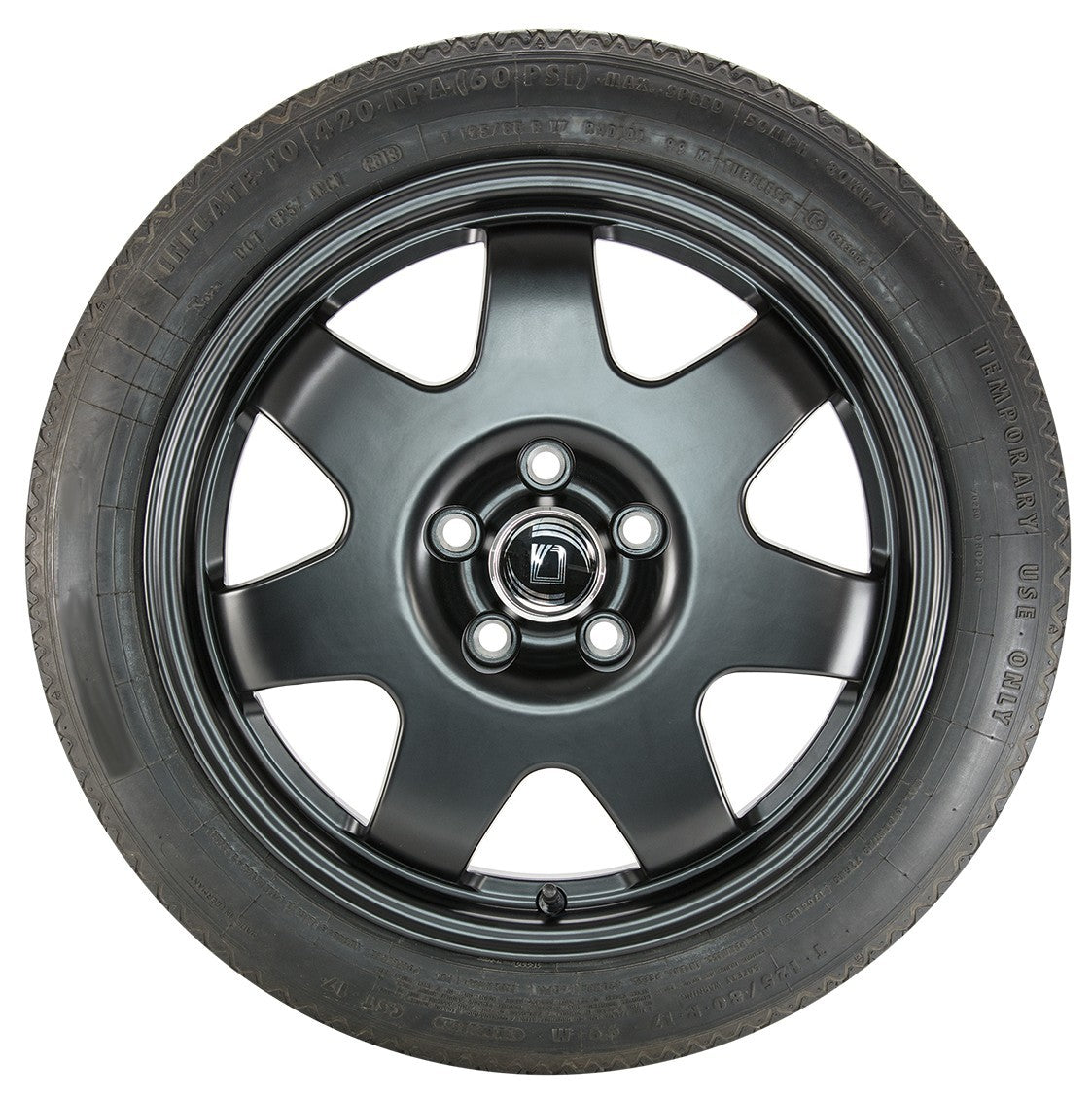 Diewe Notradset 56 schwarz matt 4x17 ET10 - LK5/114.3 ML56.1