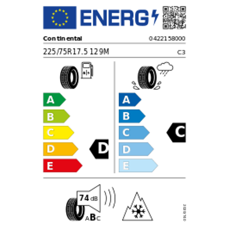 Continental Conti Hybrid LD3 225/75 R17.5 129M – Bild 2