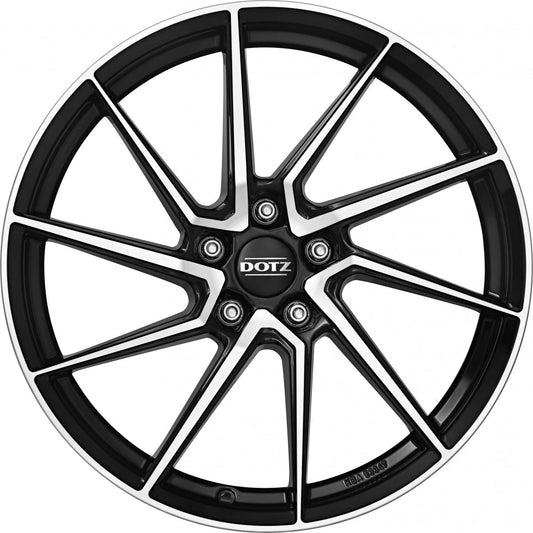 Dotz Spa black polished 7.5x17 ET40 - LK5/112 ML70.1