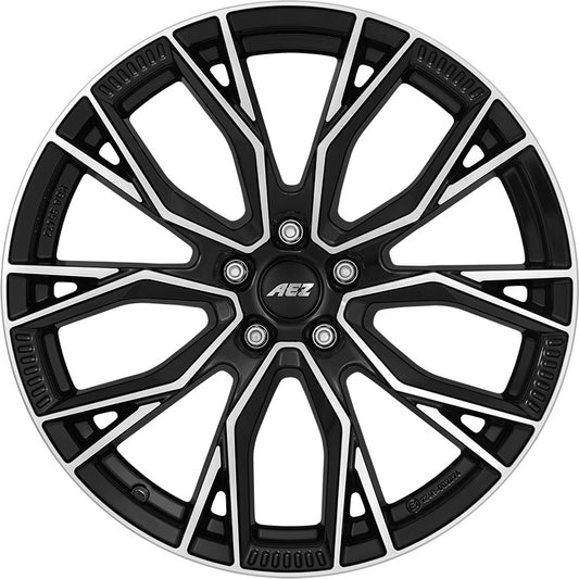 AEZ Toronto black/polished 8x18 ET54 - LK5/112 ML66.6