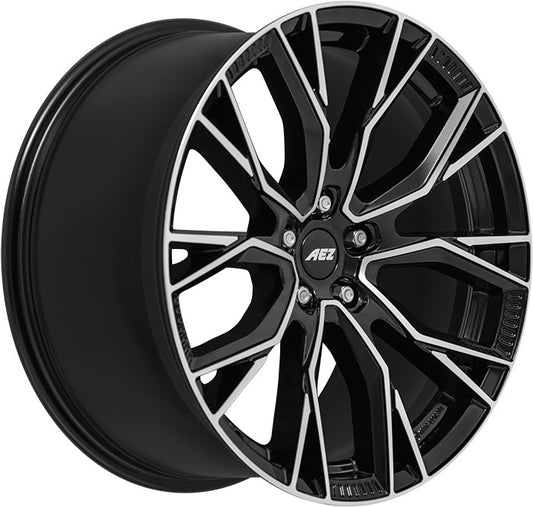 AEZ Toronto black/polished 8x19 ET48.5 - LK5/108 ML63.4