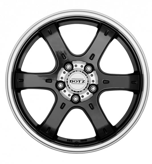 Dotz Crunch black polished 8x17 ET35 - LK5/114.3 ML71.6