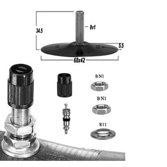 Heidenau Schlauch 18 Zoll Metallventil (61020335) – Bild 2