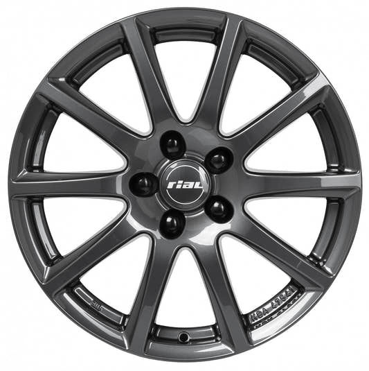 Rial Milano titanium Alufelge 7x17 Zoll ET47 LK 5x108 ML70.1 – Bild 2