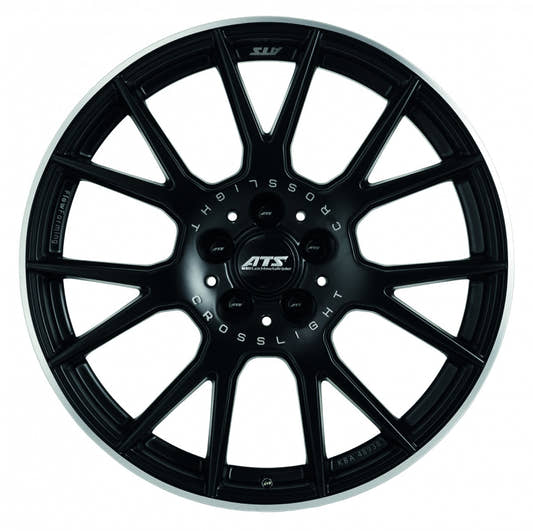 ATS Crosslight racing-schwarz hornpoliert Alufelge 8.5x19 Zoll ET38 LK 5x114.3 ML75.1