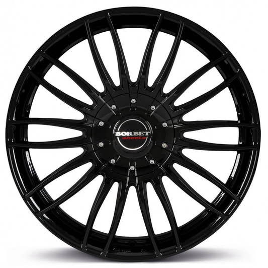 Borbet CW3 black glossy 9x20 ET35 - LK5/114.3 ML66.1