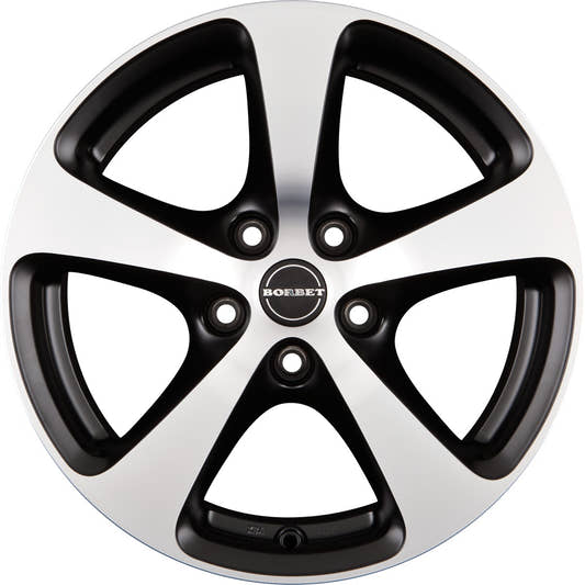 Borbet CC black polished matt Alufelge 8x17 Zoll ET45 LK 5x115 ML70.1