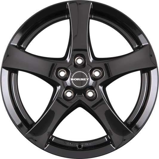 Borbet F black glossy 6.5x16 ET38 - LK4/100 ML64