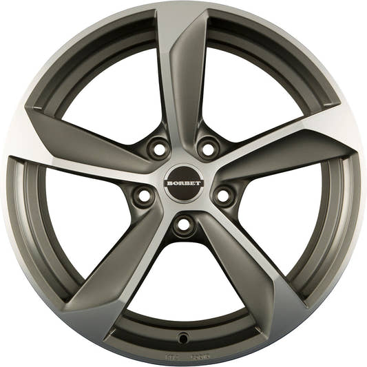 Borbet S graphite polished matt 10x22 ET40 - LK5/120 ML72.5