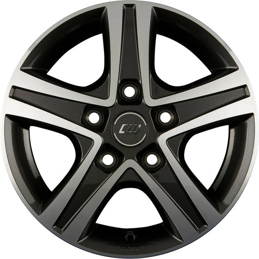 Borbet CWD mistral anthracite glossy polished 6.5x16 ET52 - LK5/112 ML66.5