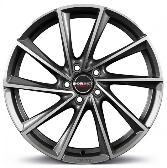 Borbet VTX graphite polished 8.5x19 ET35 - LK5/112 ML66.5