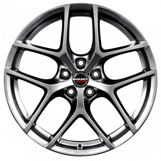 Borbet Y hyper silver 19-Zoll 9x19 ET24 - LK5/112 ML66.5
