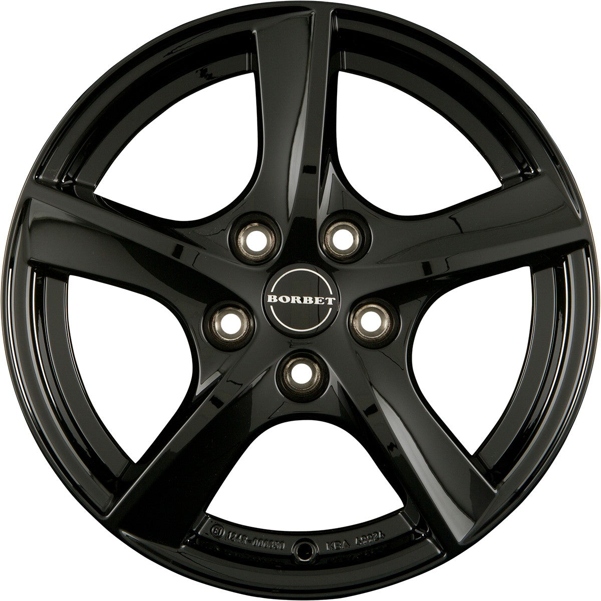 Borbet TL black glossy 5-Speiche 5.5x15 ET46 - LK5/112 ML66.6