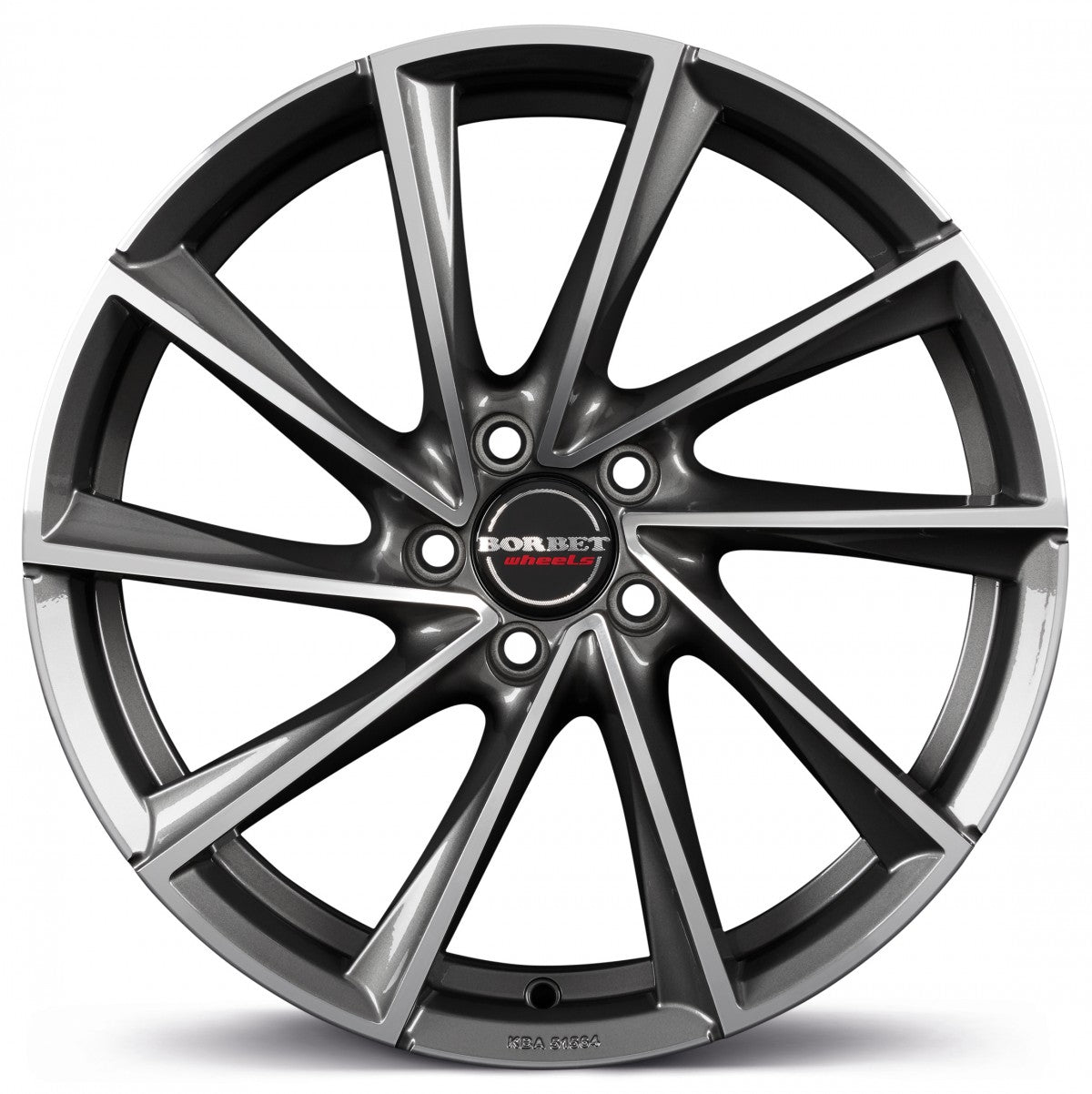 Borbet VTX graphite polished 8x18 ET38 - LK5/115 ML70.27