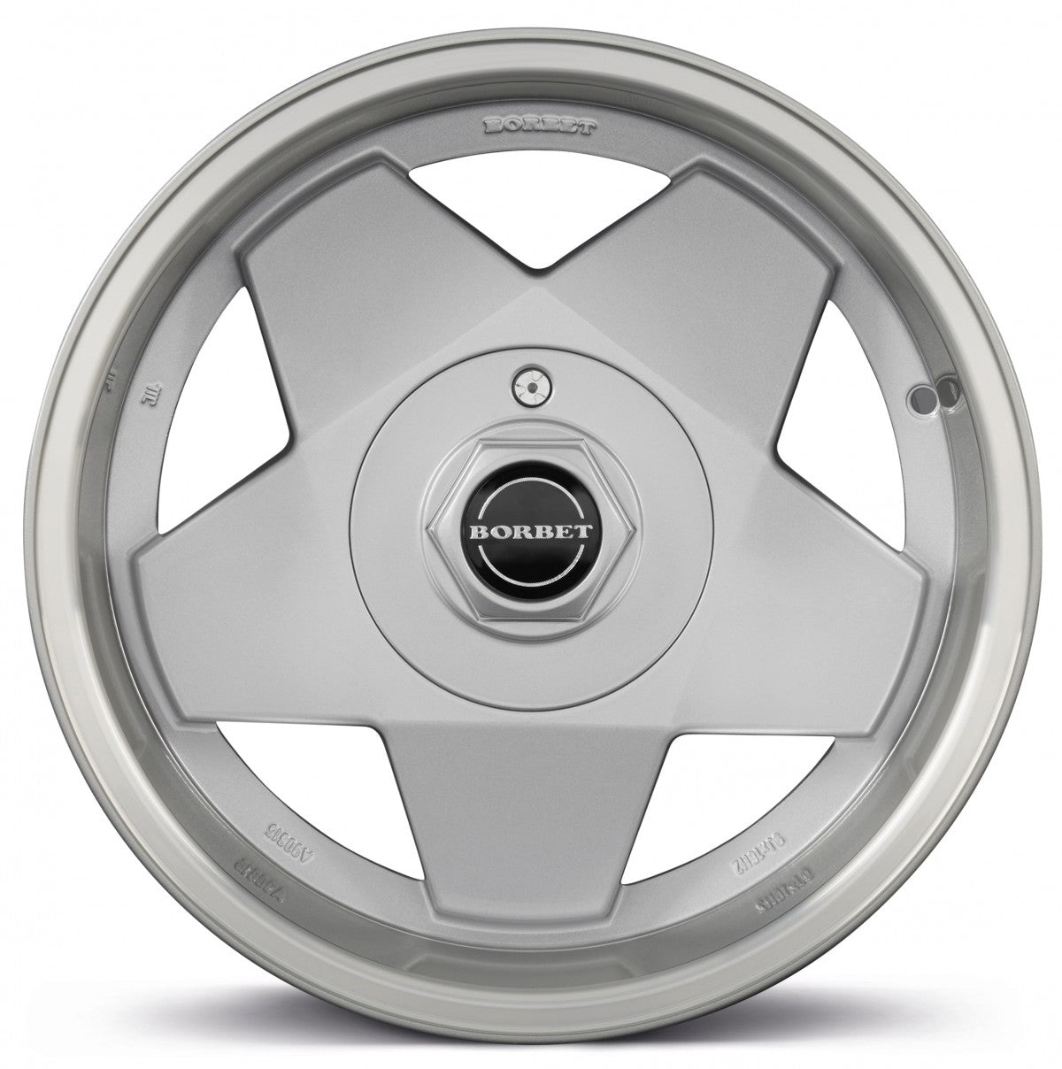 Borbet A silver rim polished 7x15 ET35 - LK5/120 ML72.5