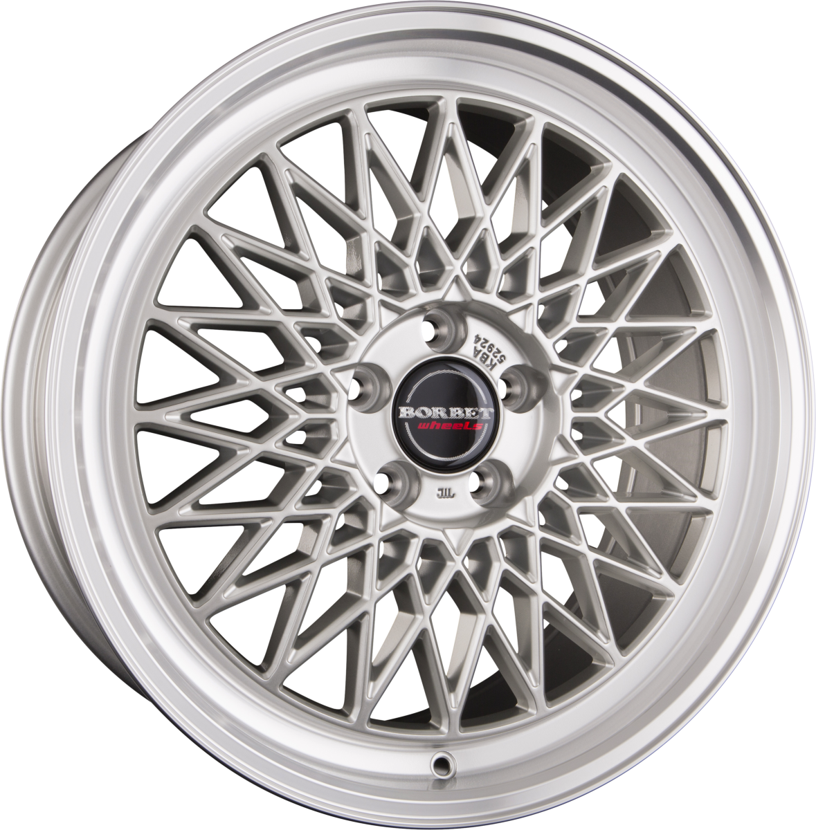 Borbet B silver rim polished Alufelge 8x18 Zoll ET40 LK 5x114.3 ML72.5 – Bild 8