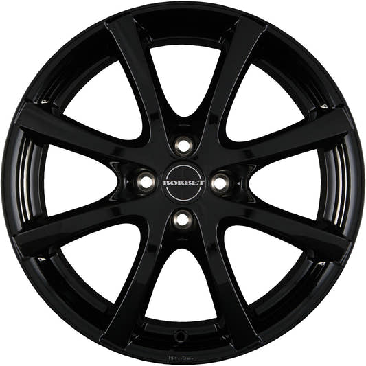 Borbet LV4 black glossy 7x17 ET44 - LK4/100 ML64