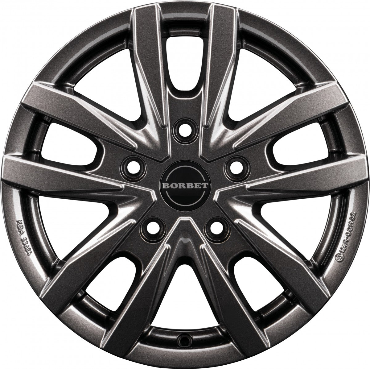 Borbet CW5 mistral anthracite glossy 6.5x16 ET60 - LK5/120 ML65.1