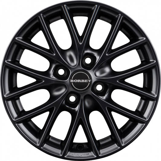 Borbet BS4 black matt 6.5x15 ET40 - LK4/108 ML72.5