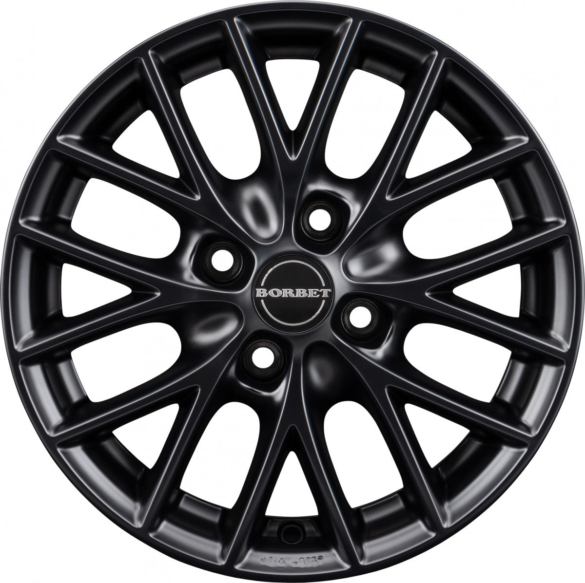 Borbet BS4 black matt 7x16 ET45 - LK4/100 ML64.1