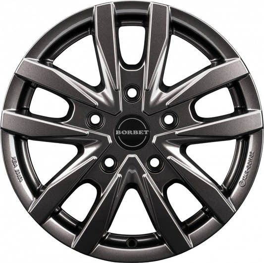 Borbet CW5 mistral anthracite glossy 6x16 ET68 - LK5/118 ML71.1