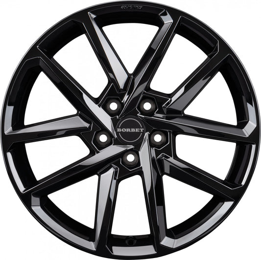 Borbet N black glossy 8x18 ET49 - LK5/112 ML66.5