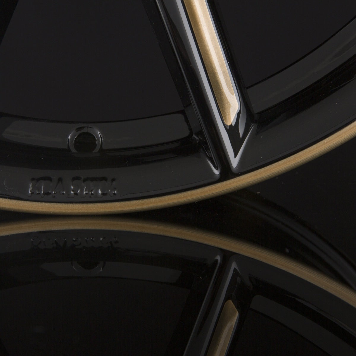 Borbet LX Black Glossy Gold Spoke Rim Alufelge 8x18 Zoll ET45 LK 5x108 ML72.5 – Bild 5