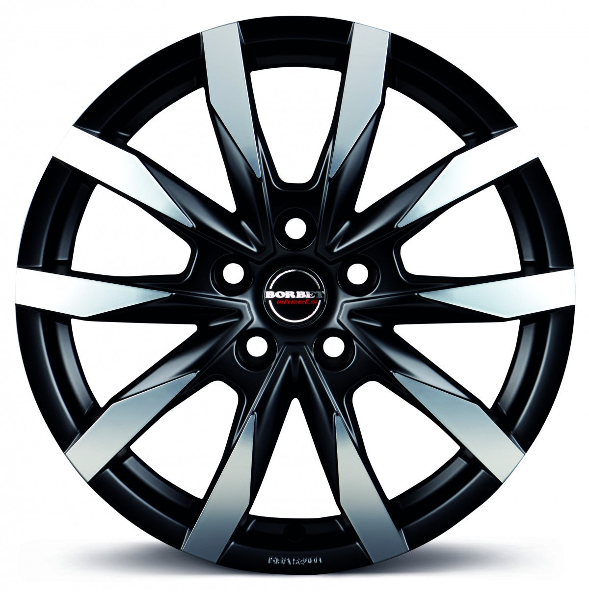 Borbet CW5 black polished matt 6.5x16 ET60 - LK5/160 ML65.1