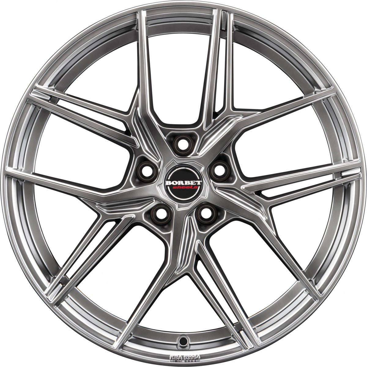 Borbet QX hyper black silver 8x19 ET40 - LK5/112 ML66.5