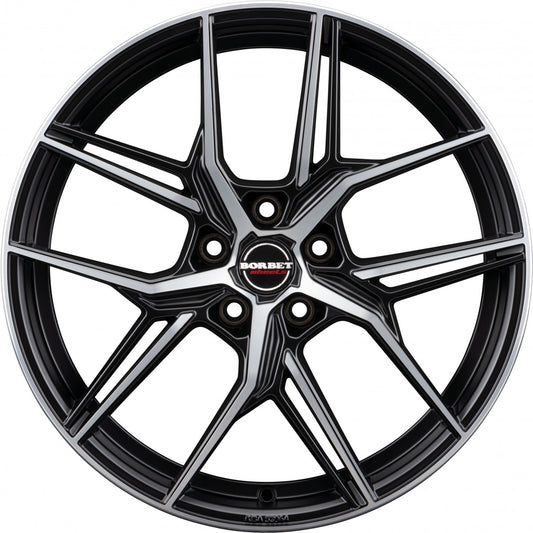 Borbet QX black polished matt 8x19 ET44 - LK5/112 ML57.1
