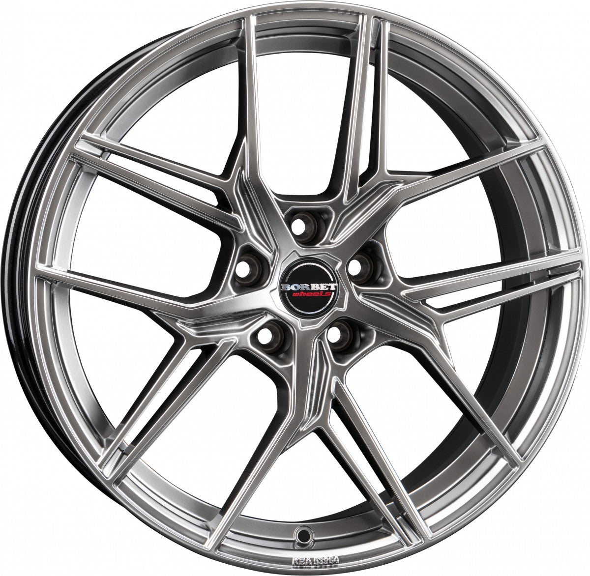 Borbet QX hyper black silver Alufelge 8x19 Zoll ET50 LK 5x112 ML57.1
