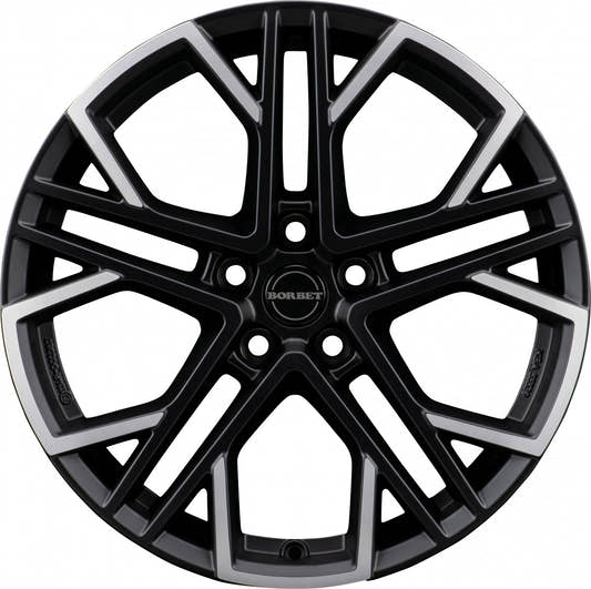 Borbet XV black polished matt Alufelge 8.5x19 Zoll ET38 LK 5x112 ML72.5